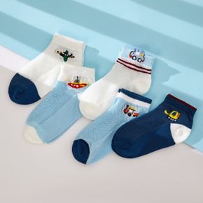Baby / Toddler / Kid 5-pack Embroidered Socks